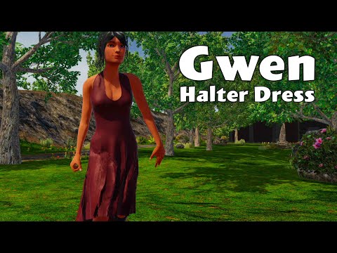 Gwen Halter Dress in SineSpace