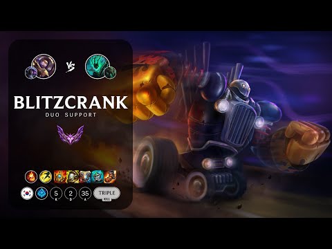 Blitzcrank Support vs Thresh - KR Master Patch 13.6