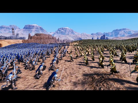 Elves Lay Siege to the Medieval City Ultimate Epic Battle Simulator UEBS