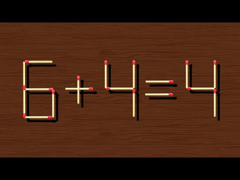 Rearrange the stick to make equation correct, Matchstick puzzle