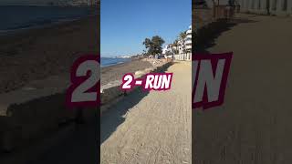 3 types for a great morning #short #run #morning #onthebeach #spain #sports #great #youtubeshorts