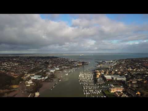 Bird's eye view of the River Medina, Cowes