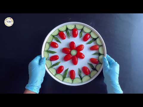 Top 6 Salad Decoration Ideas / Super Salad Decoration /Salad curving & cutting Tricks /Vegetable Art