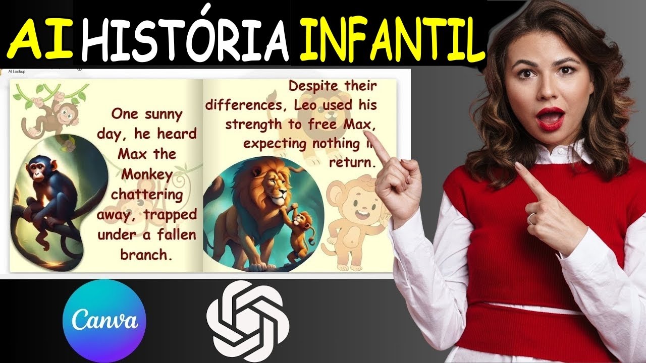 Como Criar seu livro de HISTÓRIAS infantis Usando Canva e ChatGPT | Livro Infantil com IA