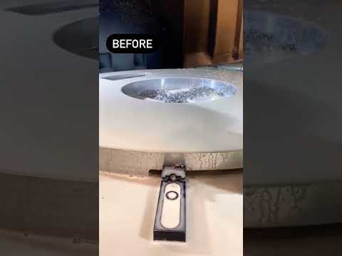 Nice solid #aluminum part machined on our vertical #mill! ⚙️