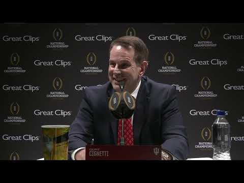 IU football coach Curt Cignetti CFP national championship media day availability