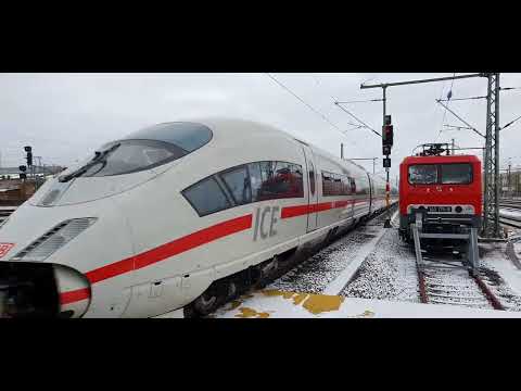 Einfahrt Doppel ICE-3 in Halle (Saale) Hbf auf Gleis 7