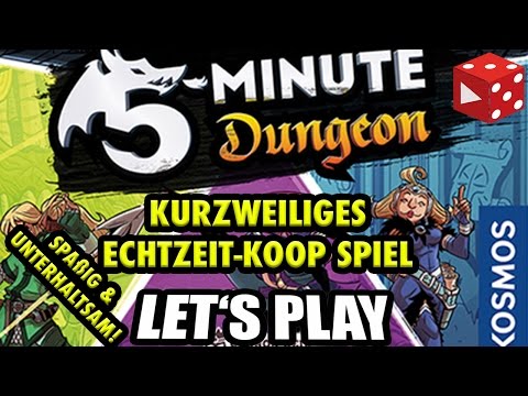 5-Minute Dungeon (published by Kosmos 2017) - Live Let's Play with Marcel (Real-time co-op) Review