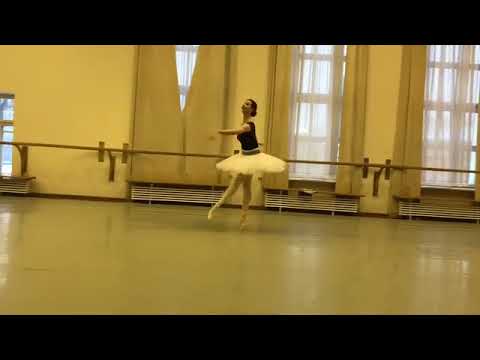 March 2018 Anna Tikhomirova rehearsing Sleeping Beauty Act III PDD Aurora Variation 2