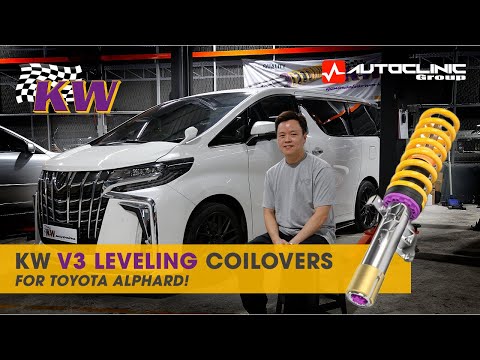 Toyota Alphard with KW Variant 3 Leveling Coilovers!