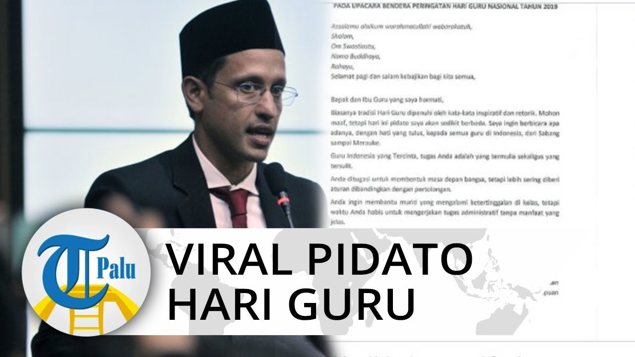 Viral Naskah Pidato Nadiem Makarim Hari Guru 25 November 