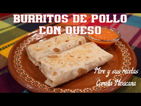Riquísimos Burritos de Pollo con Queso!
