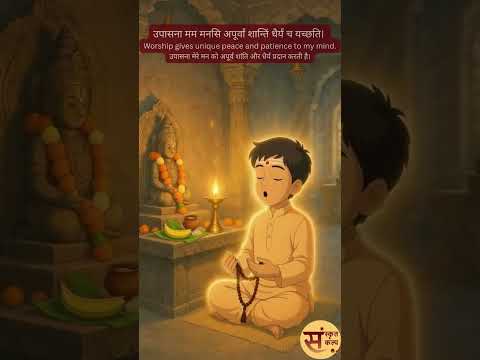 मम नित्य-साधना | My Daily Spiritual Practice | मेरी दैनिक साधना Sanskrit Story - 112 | Sanskrit Kalp