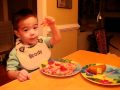 Brody Eating Pizza