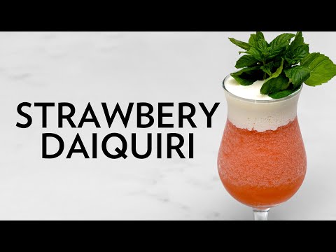 Frozen Strawberry Daiquiri – The Educated Barfly