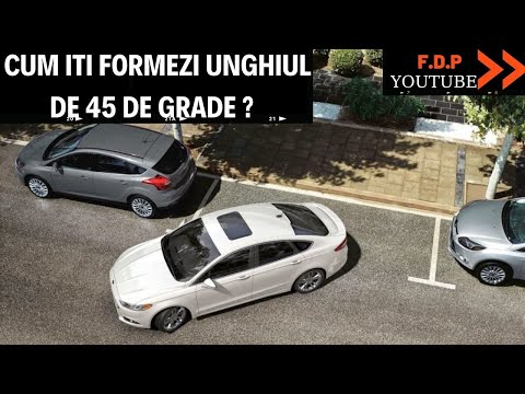 Cum îti formezi unghiul de 45 de  grade ? Cea mai simplă metodă de a  parca lateral pe dreapta.
