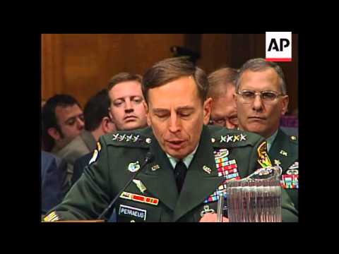 General David Petraeus told a U.S. Senate hearing Tuesday that he recommends a 45-day 'period of con