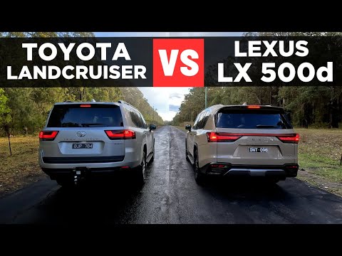 Drag Race: 2025 Lexus LX 500d vs Toyota LandCruiser – 0-100 & comparison