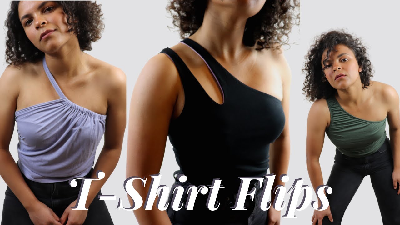 T-shirt Flips - DIY One Shoulder Tops | LYDIA NAOMI