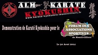 preview picture of video 'ALM Kyokushin au Forum des associations sportives de Montivilliers 30 Aout 2014'