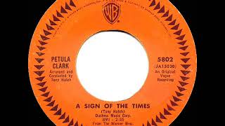 1966 HITS ARCHIVE: A Sign Of The Times - Petula Clark (mono 45)