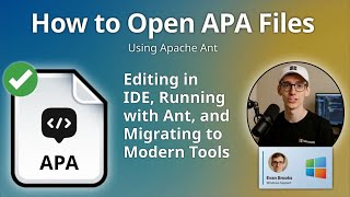 How to Open APA Files (Apache Ant Build)