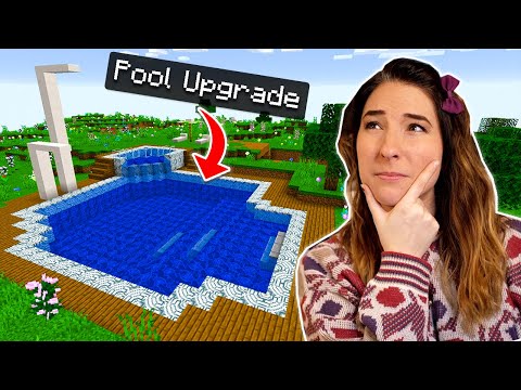 Building a WATERFALL POOL | Minecraft Survival SMP Ep 13