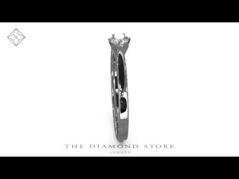 UT23 - Engagement Ring Certified Diamond 0.25CT H/SI Low Set Chloe 18K Gold