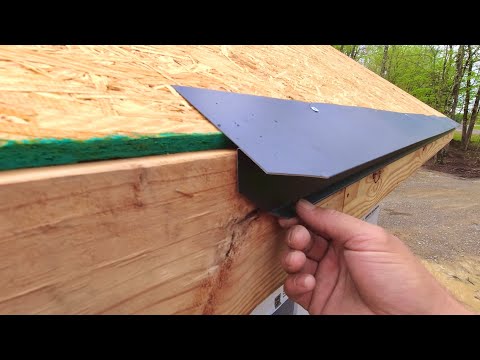 How to install Standing seam metal Roof, (Drip Edge)