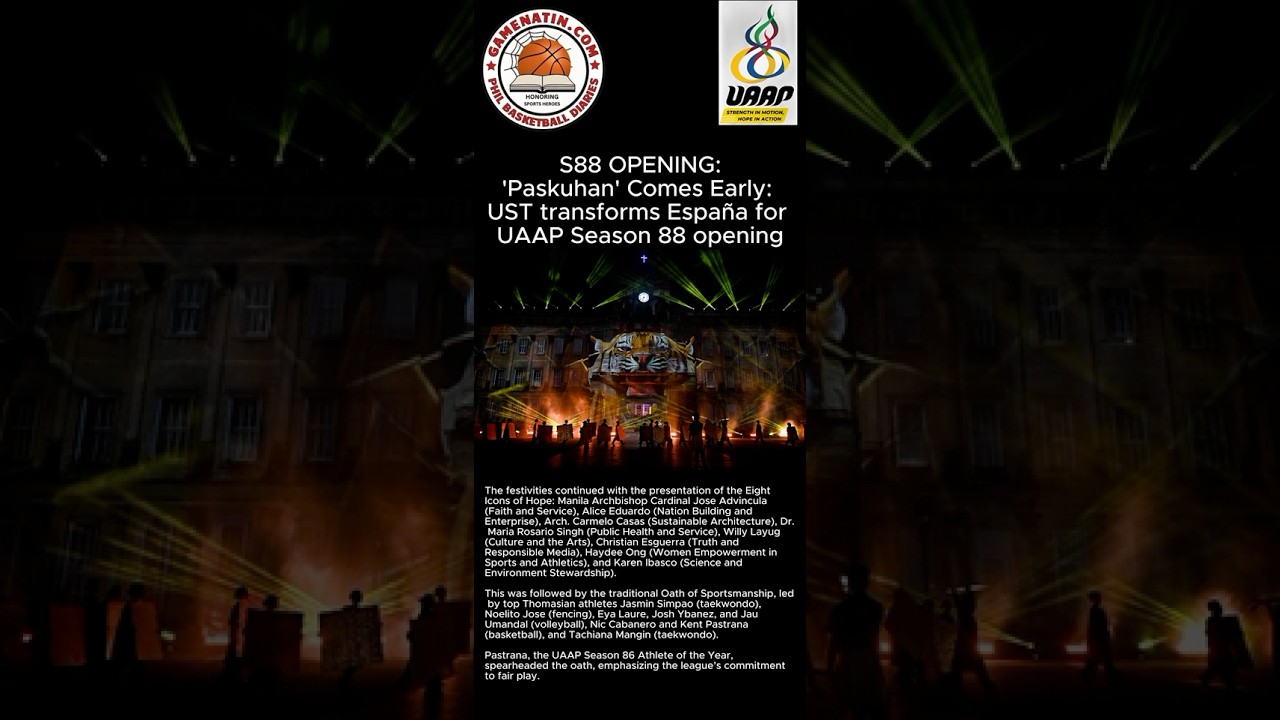 UST stages spectacular opening to UAAP season 88