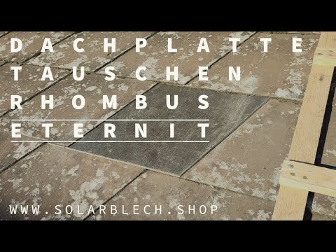 🌧️ Dachplatte tauschen auf Rhombus Eternit (und viele andere Eternit und Schindel Dächer)