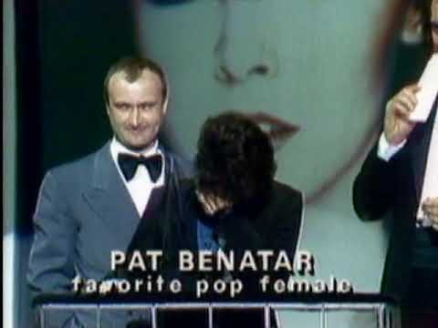 Phil Collins: Pat Benatar Wins Favorite Pop Rock Female Artist   AMA 1984
