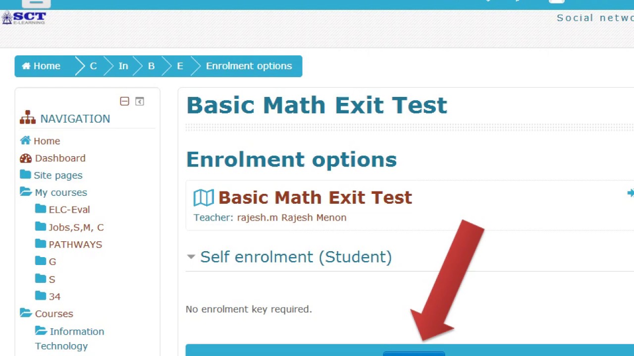 Basic Math Exit Test