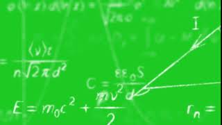 Green Screen Calculation effect  Maths effect