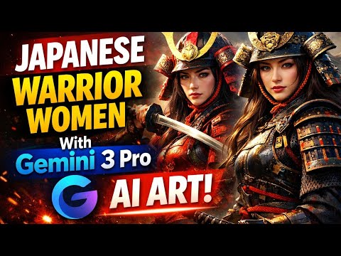 AI Meets Samurai: Japanese Warrior Women Created with Gemini 3 Pro