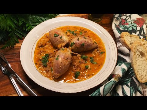 Calamars farcis - Calamares rellenos -  stuffed squid