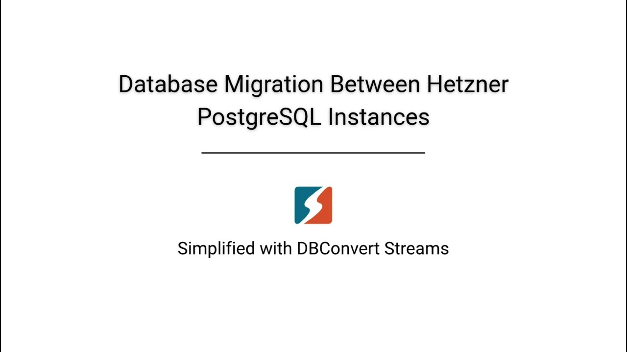 Migrate PostgreSQL databases to Hetzner Cloud