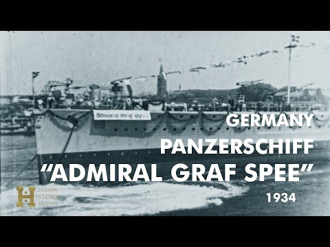 76 #Germany 1934 ▶ Battle Ship Panzerschiff "Admiral Graf Spee" Reichsmarinewerft Wilhelmshaven