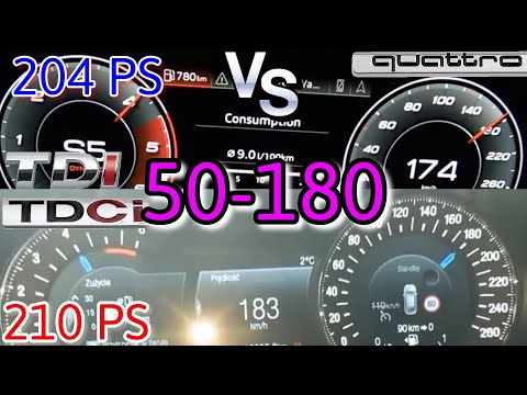 Ford Mondeo 2.0 Tdci 210 hp VS Audi a6 40 tdi (2.0 tdi 204 ps) Race 50-180