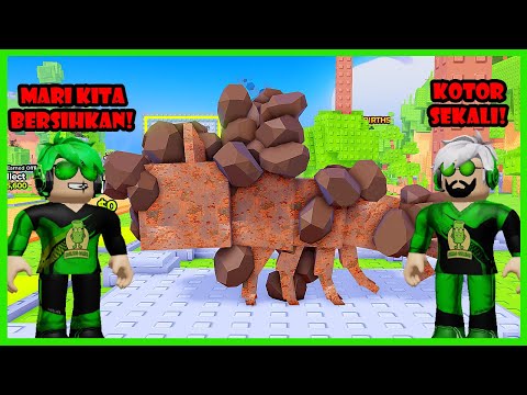 Darlung & Wak Darlung Menjadi Tukang Bersih-Bersih Brainrot Yang Berkarat Di Roblox