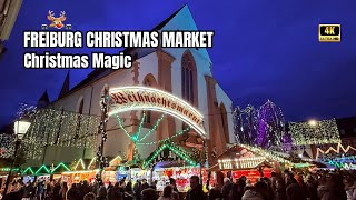 Freiburg Christmas Market [4K] | Experience Black Forest Holiday Charm