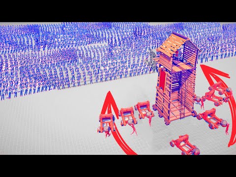 10x CATAPULT GOD vs EVERY TEAM TOWER DEFENCE Tournament / Totally Accurate Battle Simulator