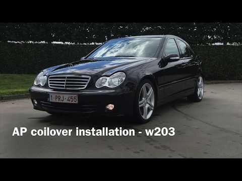 AP COILOVER installation MERCEDES C CLASS W203