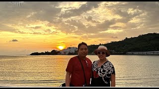 PART 3 : WATCHING THE BEAUTIFUL SUNSET &  NIGHT SWIMMING IN RESORT AT ILOCOS SUR PHILIPPINES