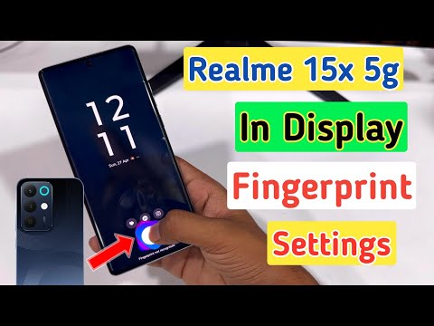 Realme 15x in display fingerprint setting: how to set fingerprint lock in realme 15x 5g