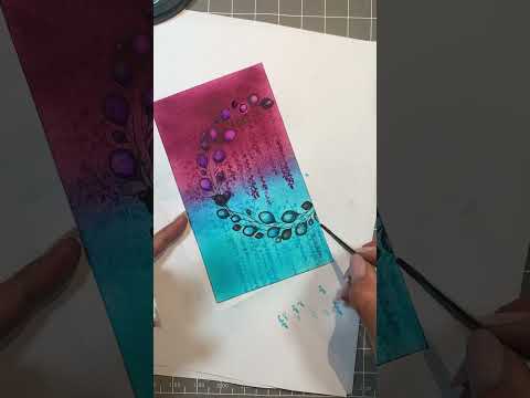 Ink lift technique to create 3D berries 🤩