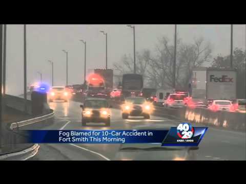 Fog is blamed for a 10 car crash that may have left you stuck in traffic this morning.