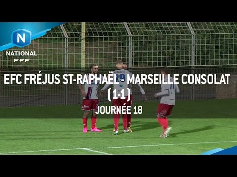 J18 : EFC Fréjus St-Raphaël - GS Consolat Marseille (1-1),  le résumé