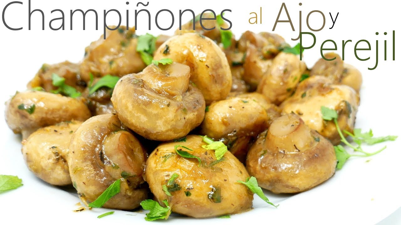 CHAMPIÑONES al AJO y PEREJIL 🍄🥘🍃 (DORADOS y BLANDOS)
