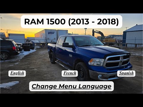 Ram 1500 - HOW TO CHANGE / SELECT MENU LANGUAGE (2013 - 2018)